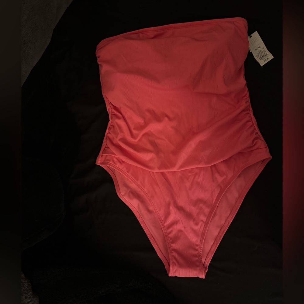 Pink Strapless Swimsuit